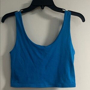 Blue Crop Top